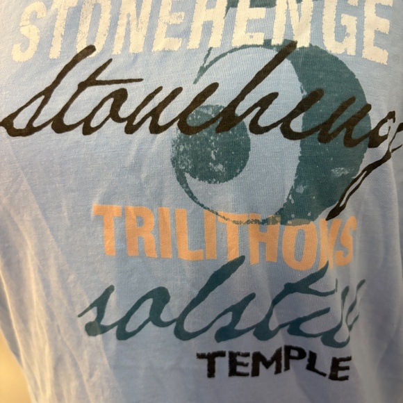 Stonehenge Light Blue 100% Cotton Short Sleeve T-Shirt - Picture 2 of 9